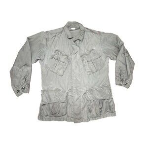 Vietnam Jungle Jacket Coat Olive Combat Tropical Slant Pocket Small Military